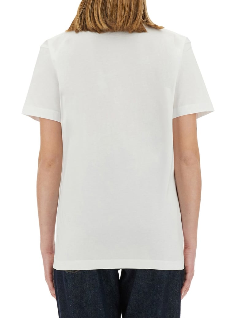white t-shirt with print by Selfnex