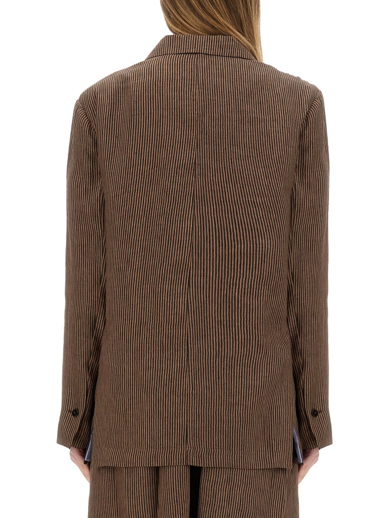 micro stripes blazer by Selfnex