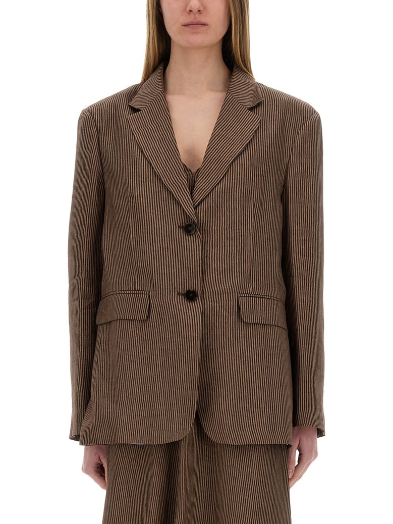 micro stripes blazer by Selfnex
