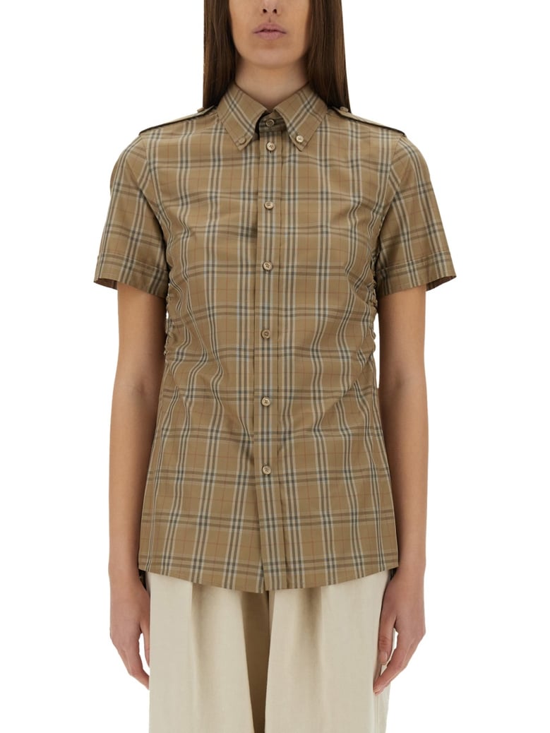 cotton check shirt by Selfnex