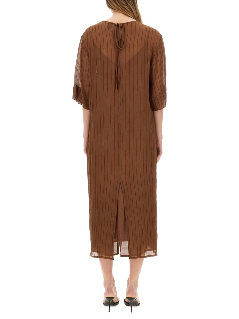 silk midi dress by Selfnex