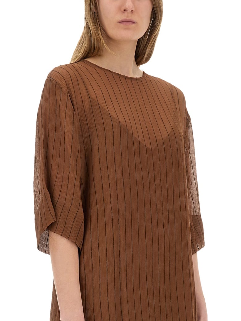 silk midi dress by Selfnex