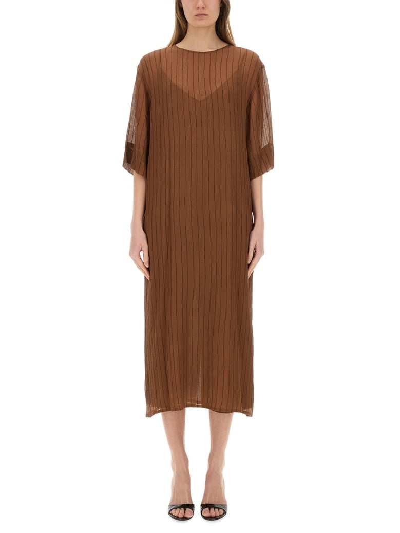 silk midi dress by Selfnex