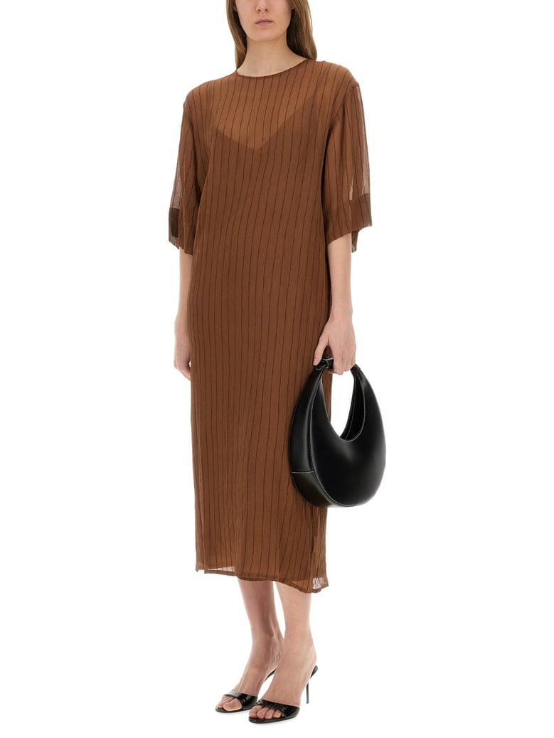 silk midi dress by Selfnex