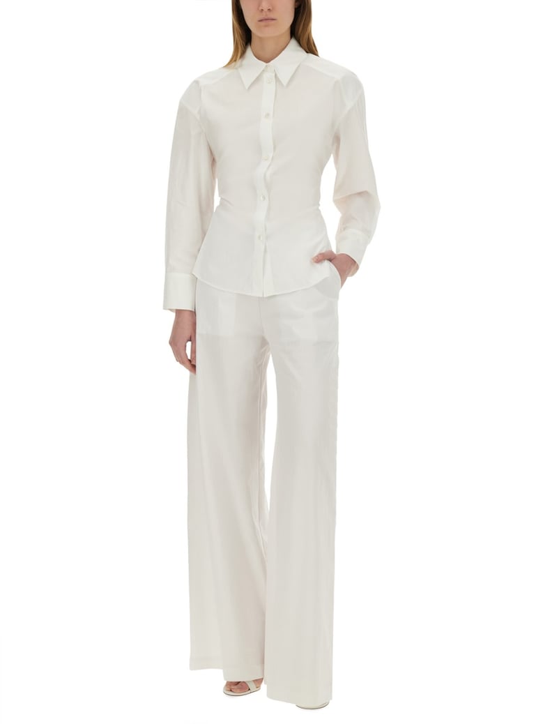 white cotton shirt by Selfnex
