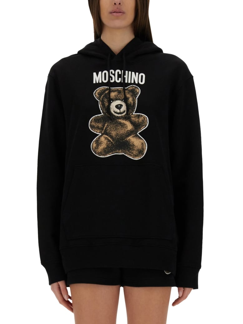 cotton hoodie in black by Selfnex