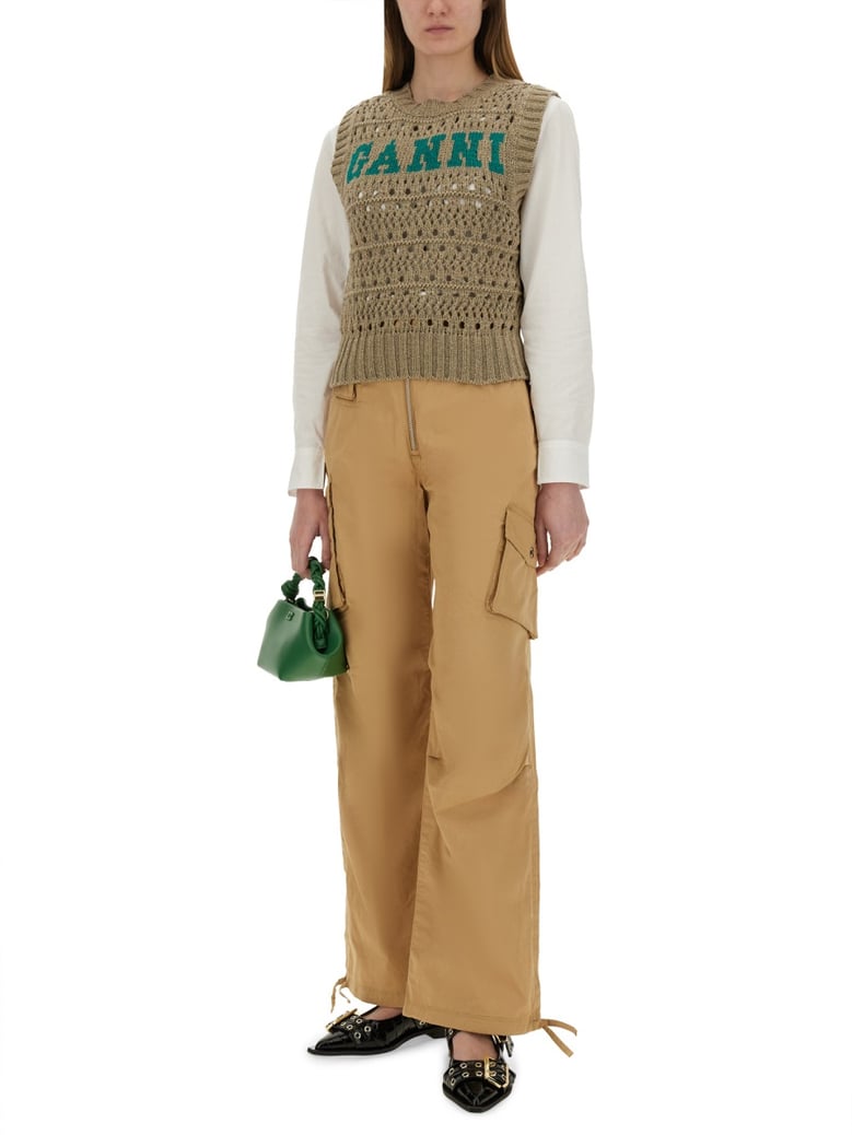 cotton twill cargo pants by Selfnex