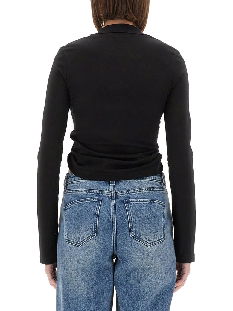cropped polo shirt "twist" by Selfnex