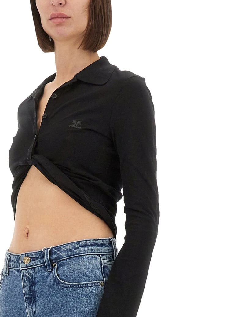 cropped polo shirt "twist" by Selfnex