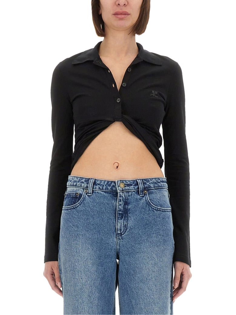 cropped polo shirt "twist" by Selfnex