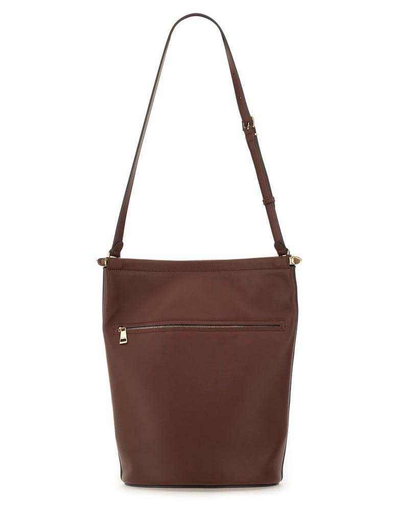 small leather bucket bag by Selfnex