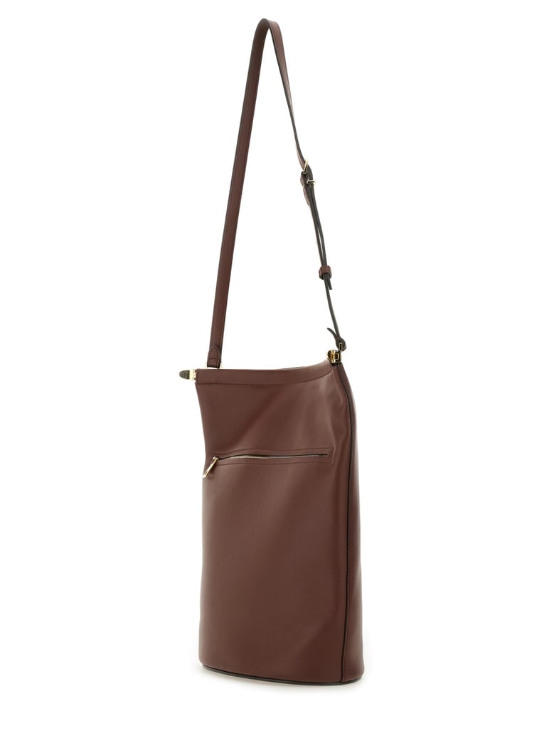 small leather bucket bag by Selfnex