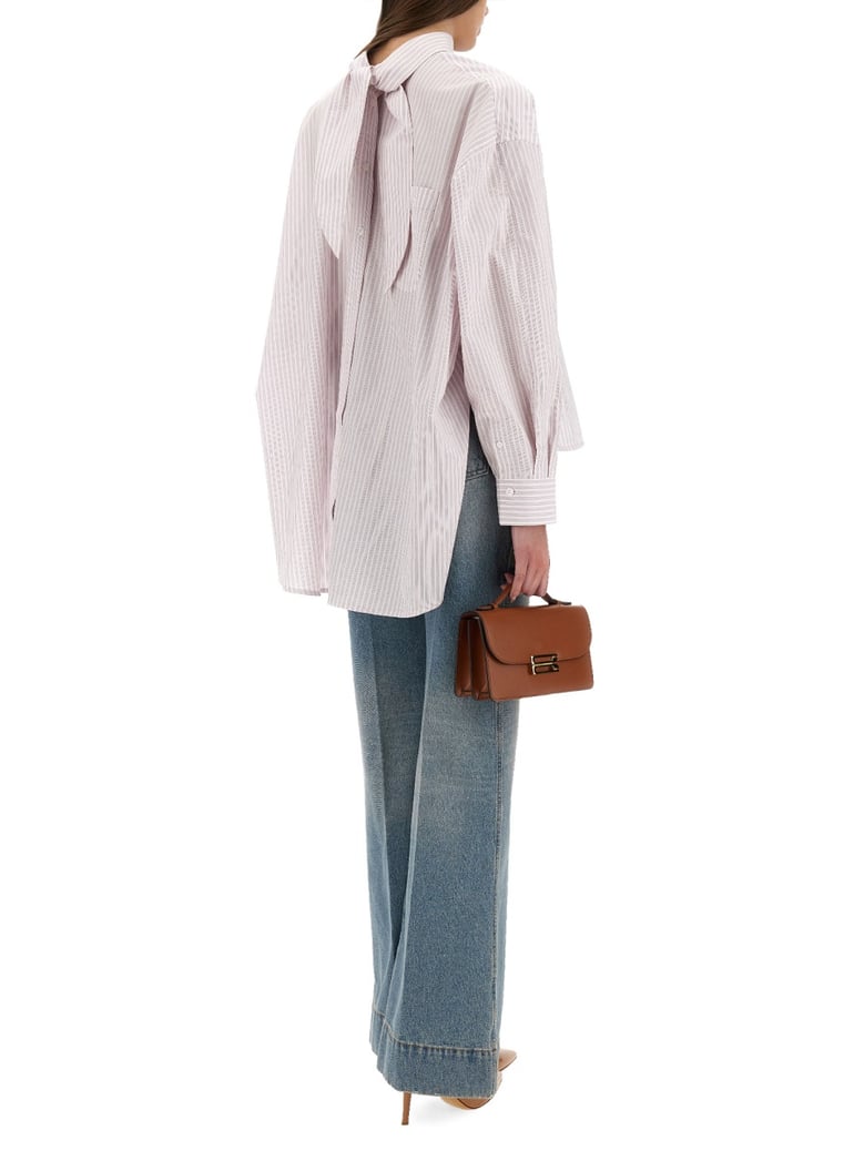 blouse with knotted collar by Selfnex