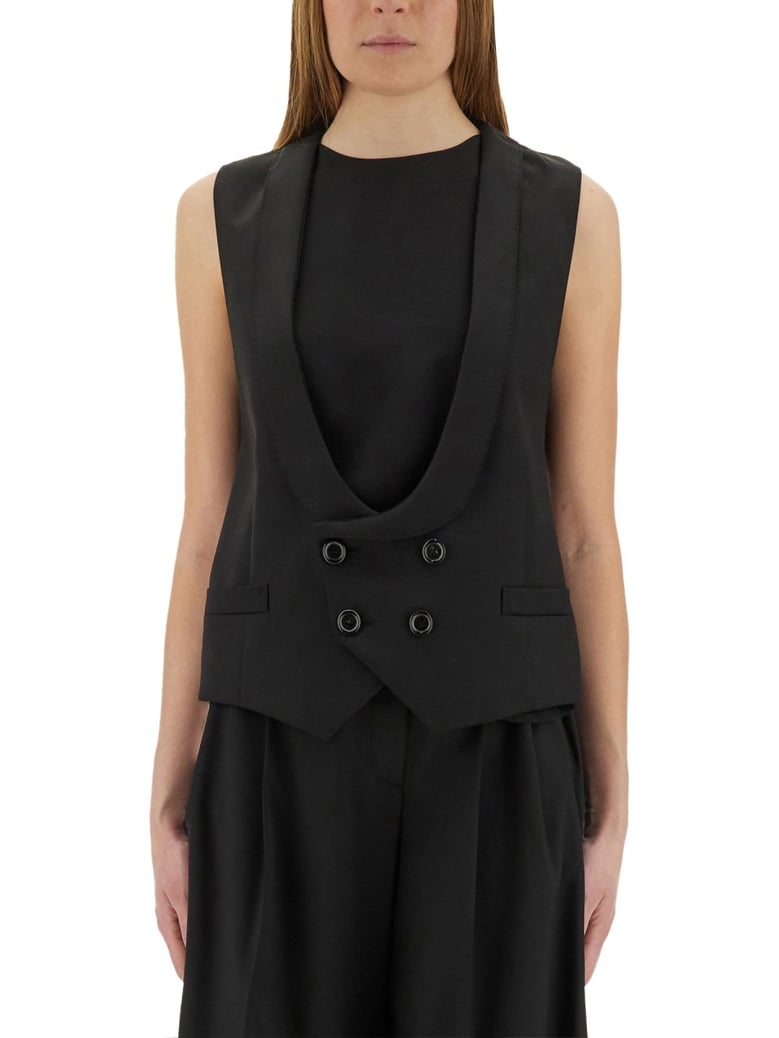 virgin wool vest by Selfnex