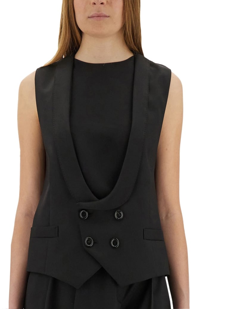 virgin wool vest by Selfnex