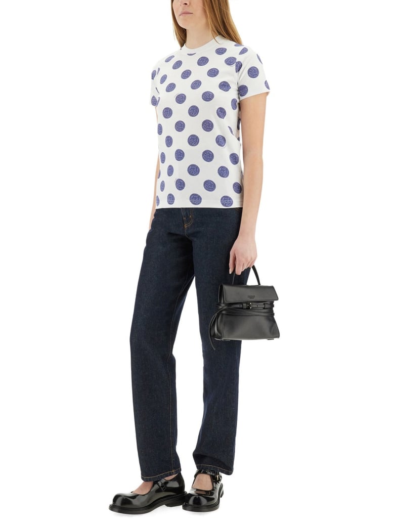 laurel crown patch denim pants by Selfnex