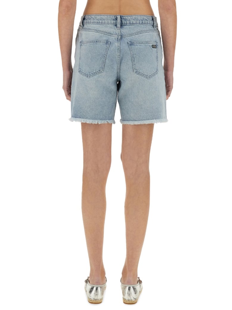 denim boyfriend shorts by Selfnex