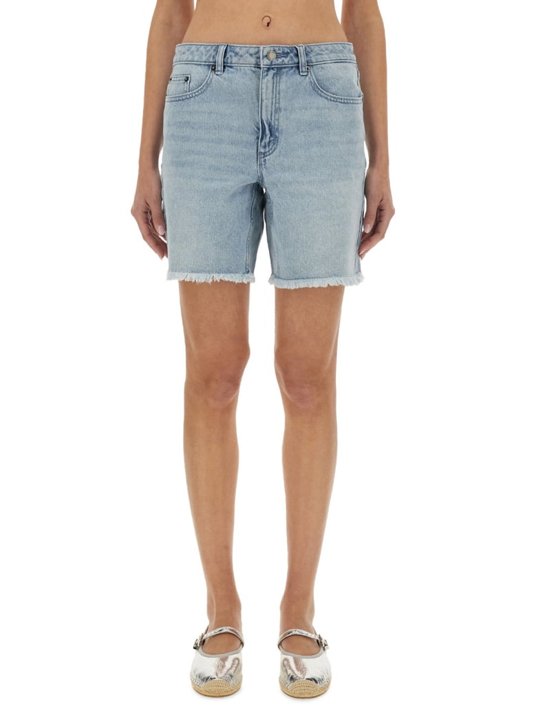 denim boyfriend shorts by Selfnex