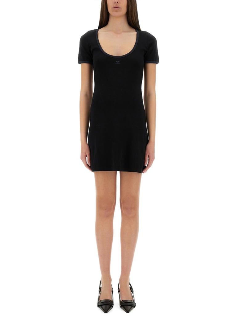holistic contrast mini dress by Selfnex