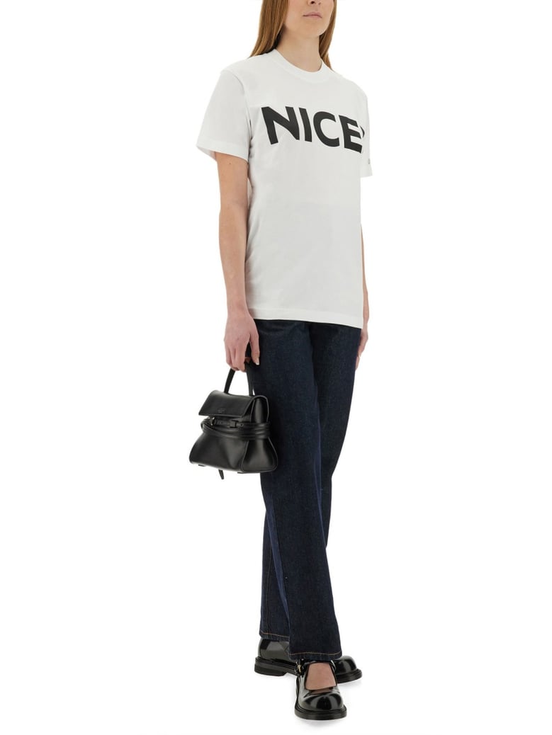 t-shirt with front logo embroidery by Selfnex