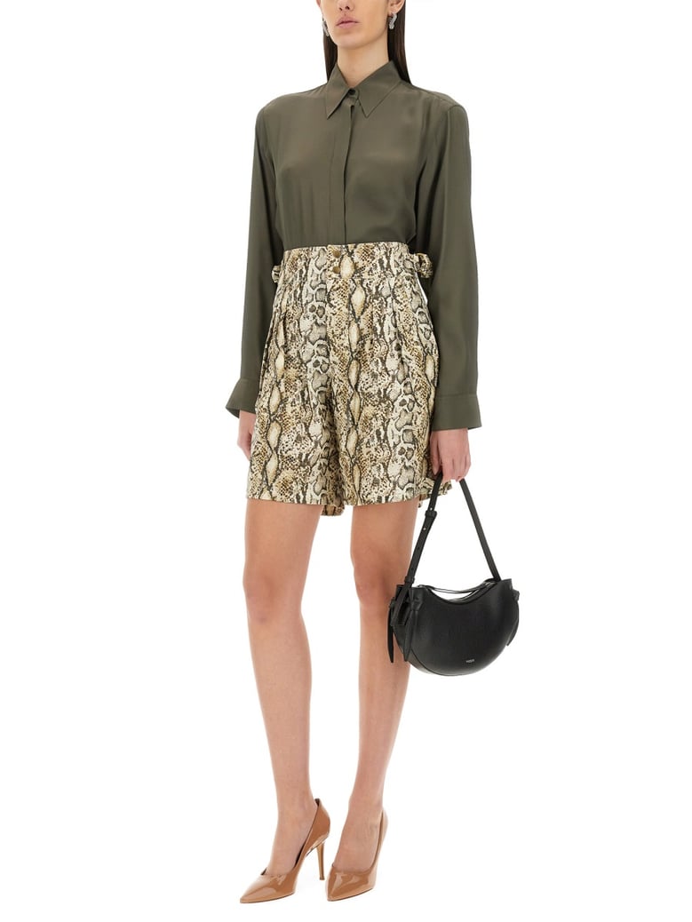 silk blend satin shirt by Selfnex