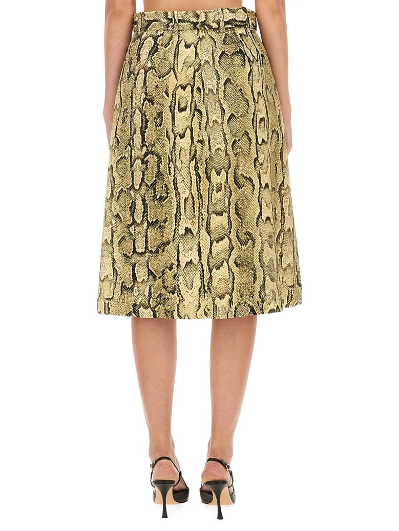 skirt with animal pattern by Selfnex