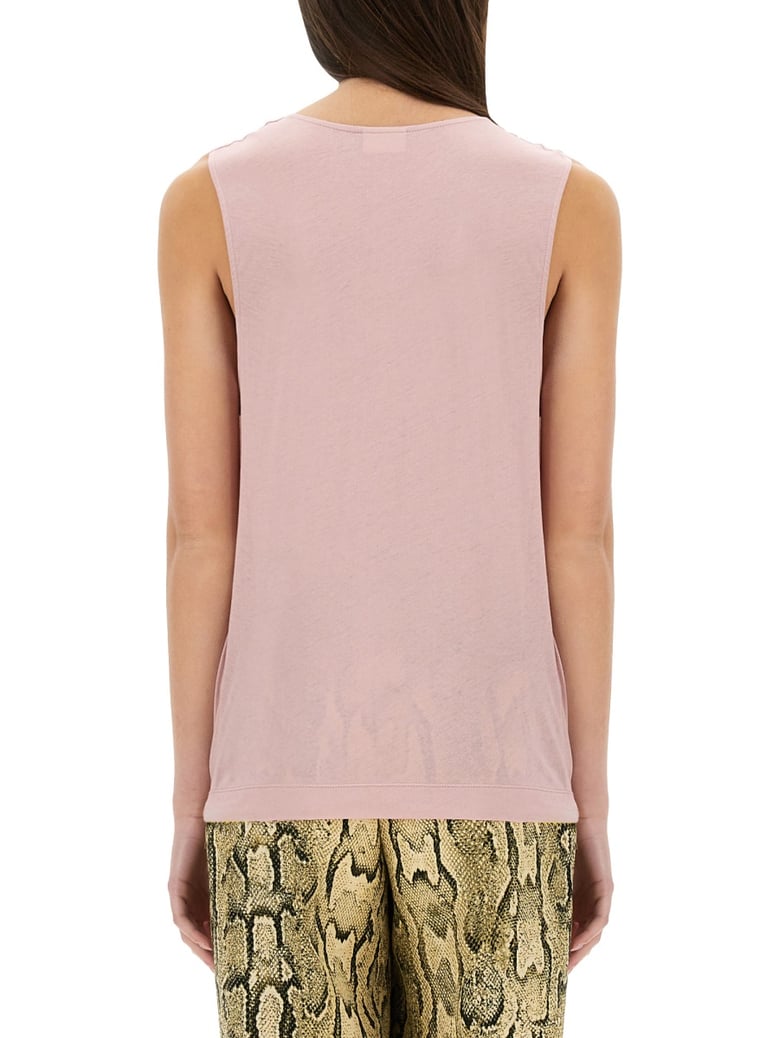 jersey top in pink by Selfnex