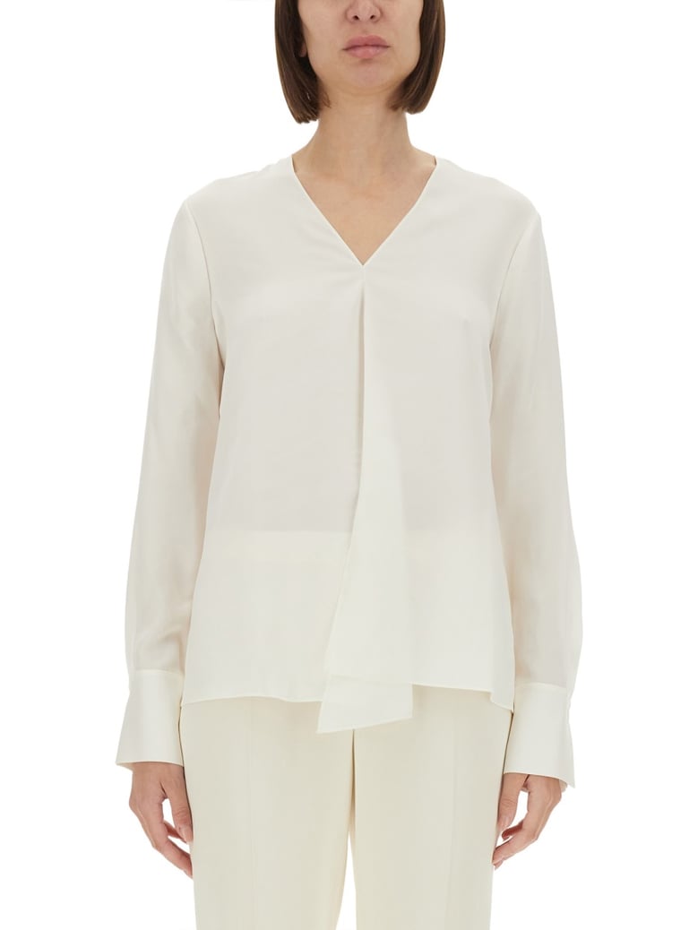 silk georgette blouse by Selfnex