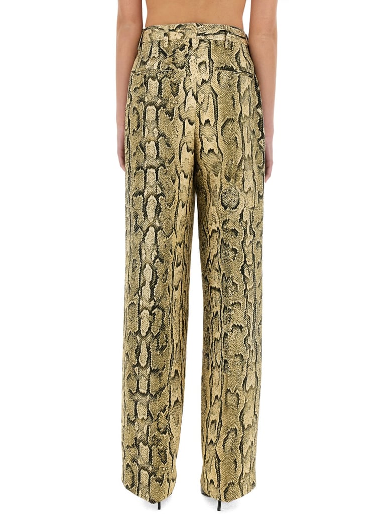 jacquard pants with wide fit by Selfnex