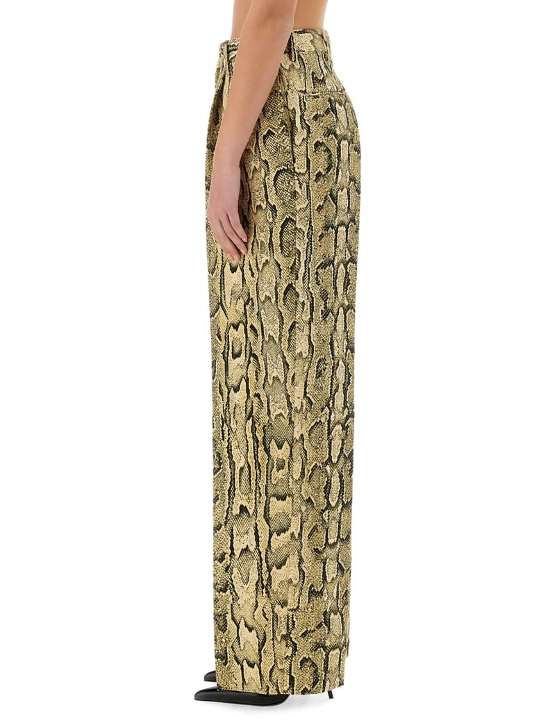 jacquard pants with wide fit by Selfnex