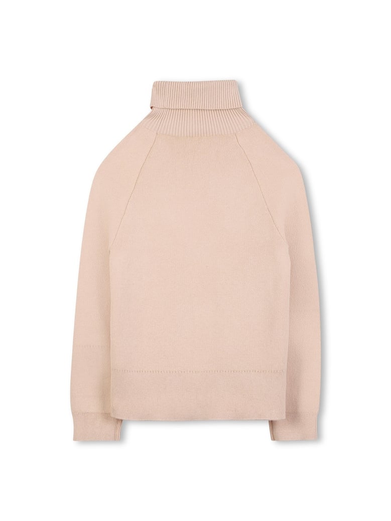 sweatshirt with logo, beige by Selfnex