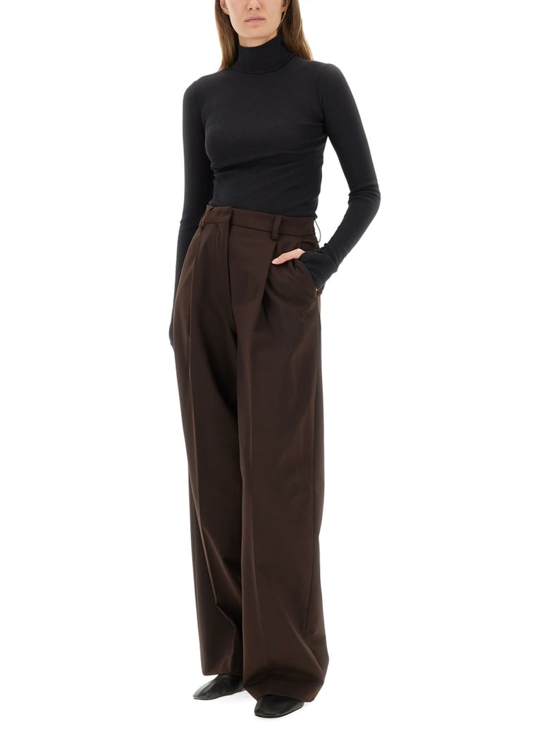 wool turtleneck top by Selfnex