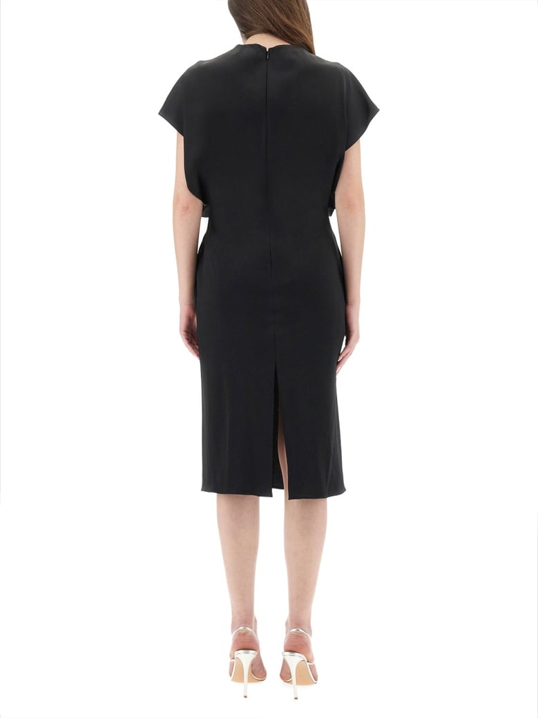 midi dress with wing sleeves by Selfnex