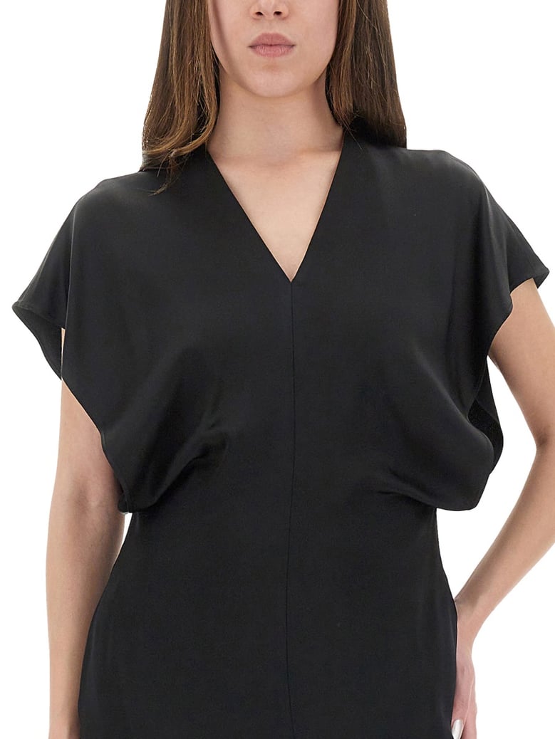 midi dress with wing sleeves by Selfnex