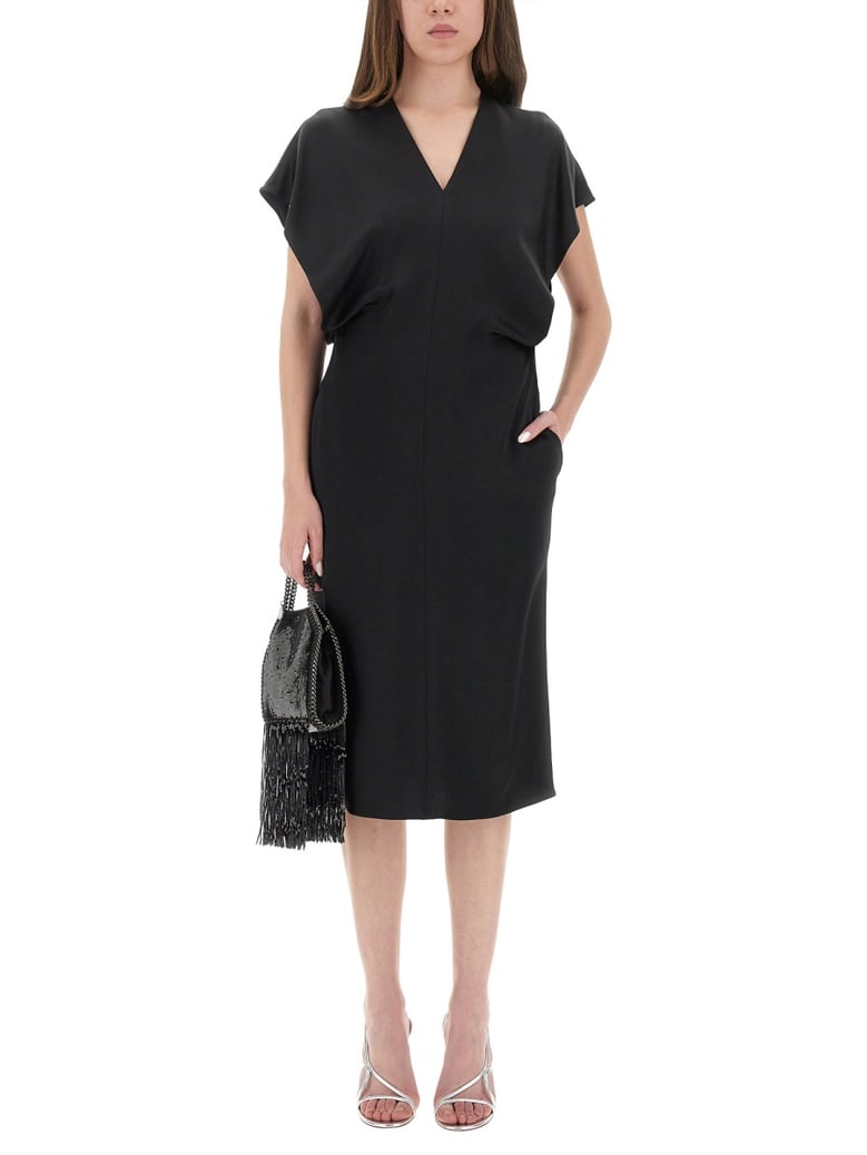 midi dress with wing sleeves by Selfnex