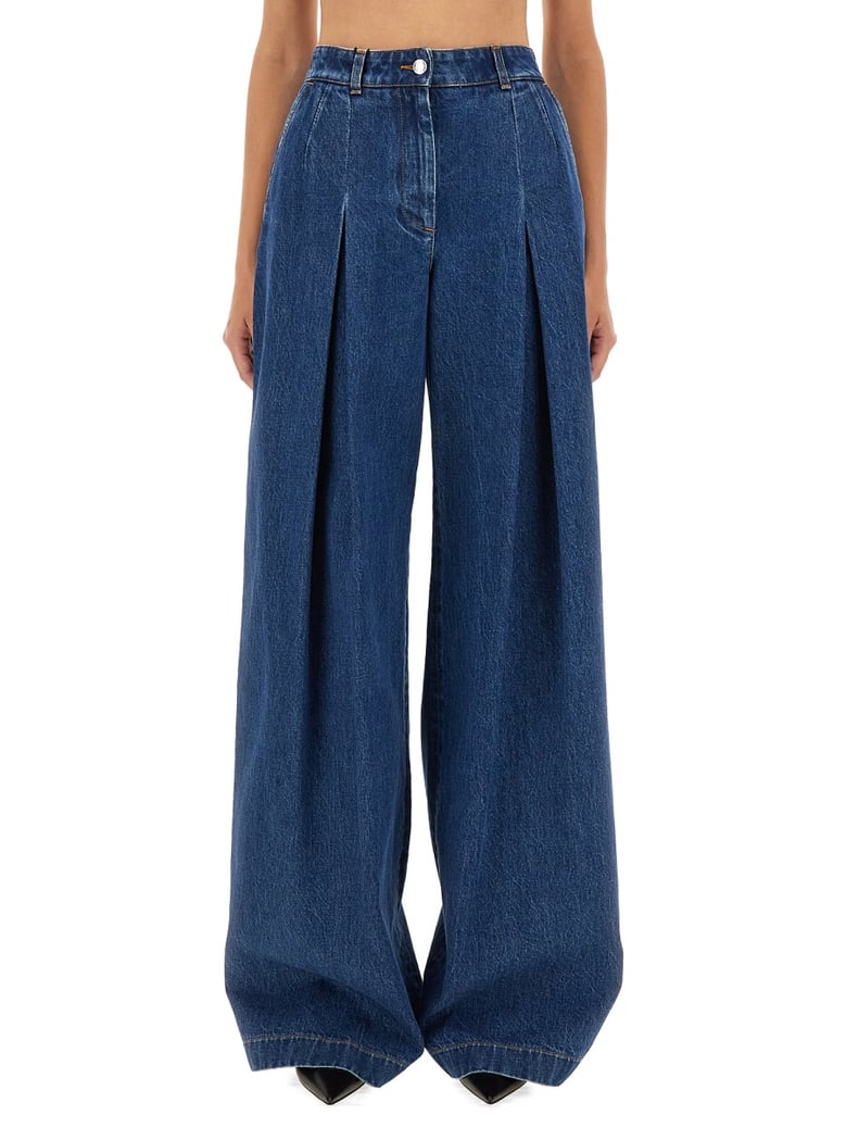 5 pocket denim pants by Selfnex