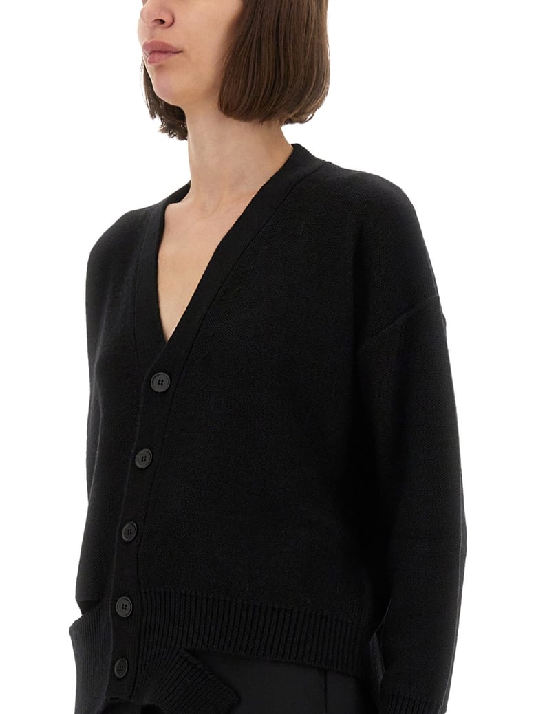 wool knit cardigan by Selfnex