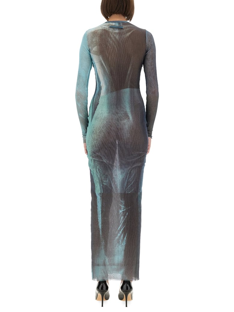 mesh long dress by Selfnex