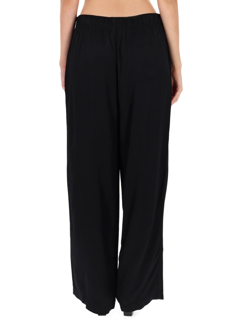 pants in black with viscoze and rayon by Selfnex