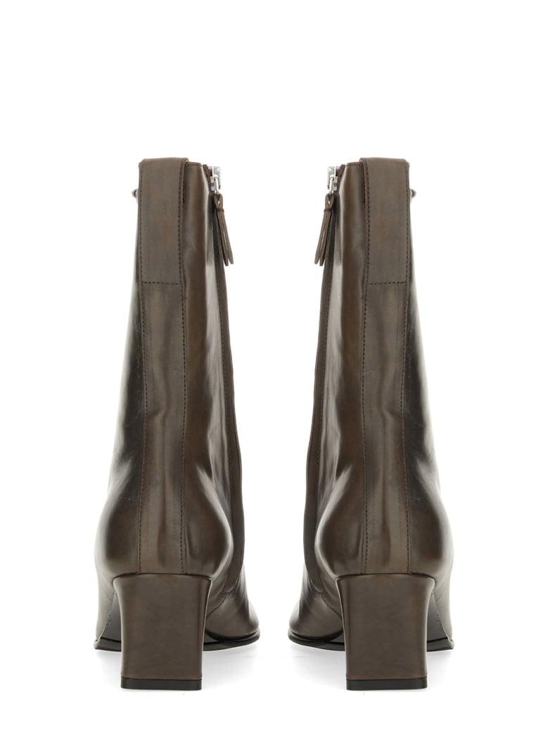 brown leather boots by Selfnex