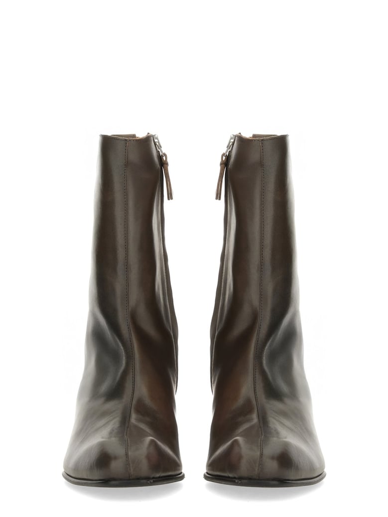 brown leather boots by Selfnex