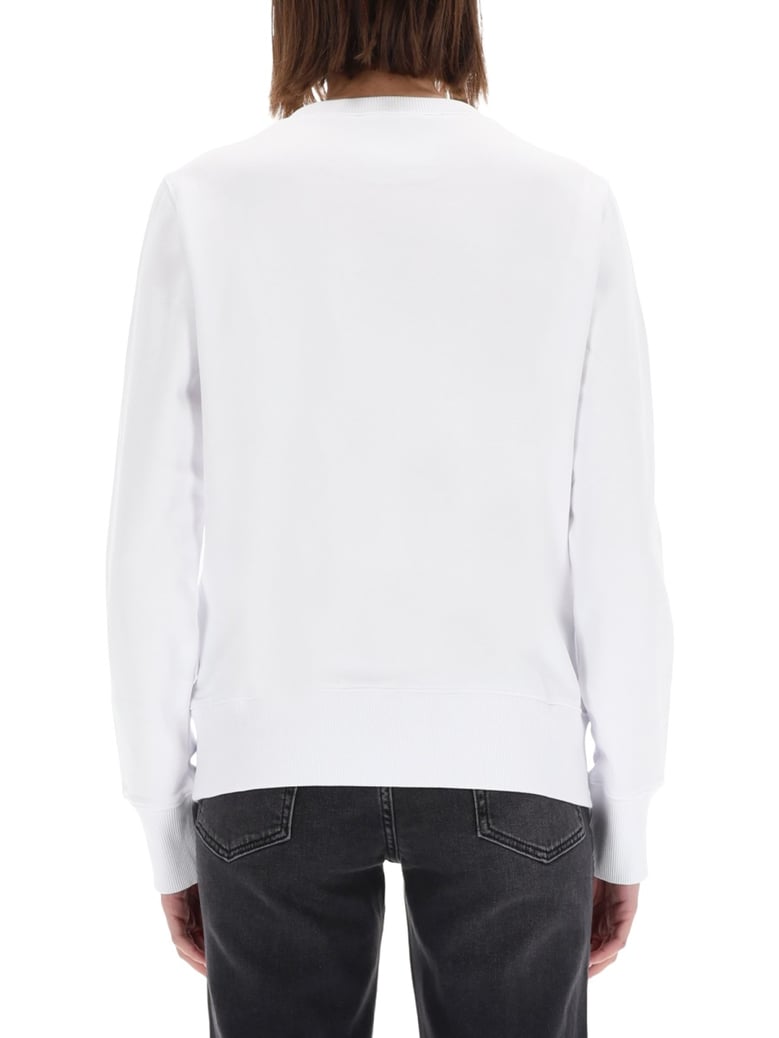 sweatshirt with baroque logo patch by Selfnex