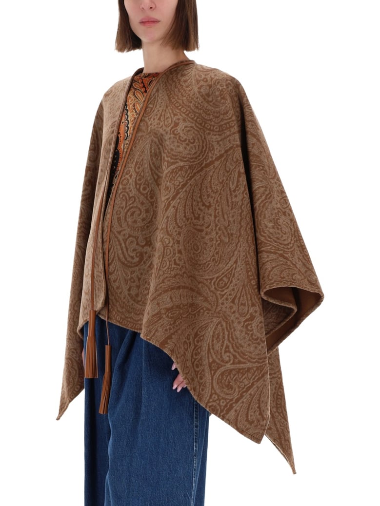wool and cashmere cape by Selfnex