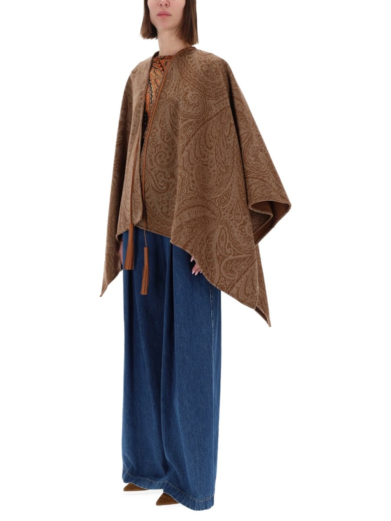 wool and cashmere cape by Selfnex