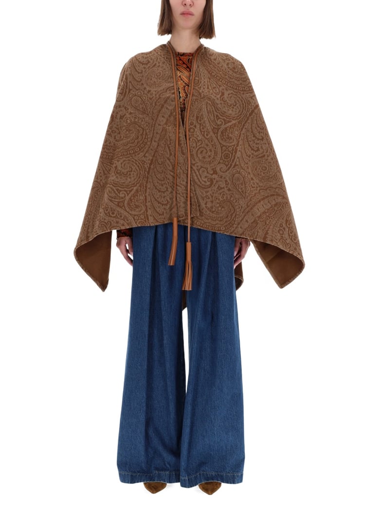 wool and cashmere cape by Selfnex
