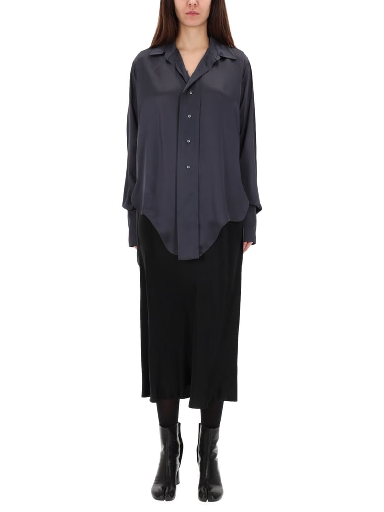 long-sleeved shirt in grey by Selfnex