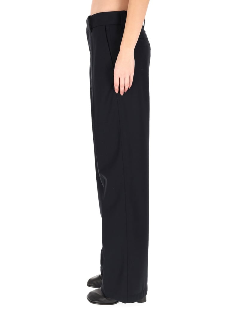 straight pants in blue by Selfnex