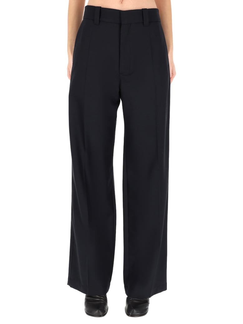 straight pants in blue by Selfnex