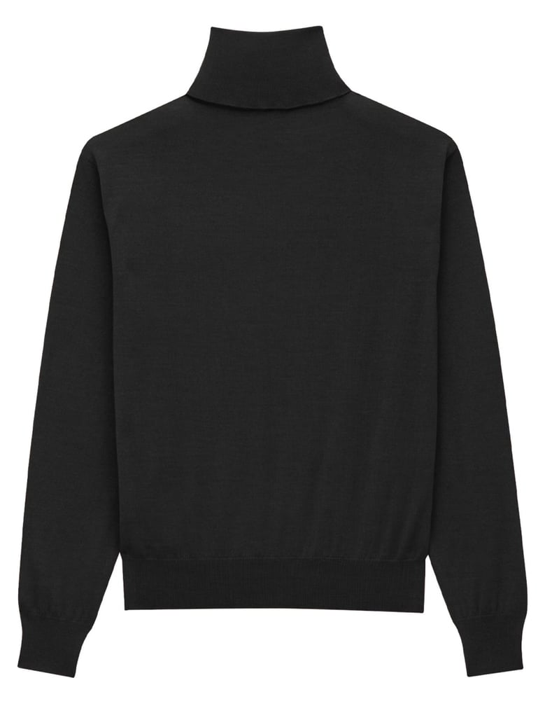 cashmere, wool and silk turtleneck pullover by Selfnex