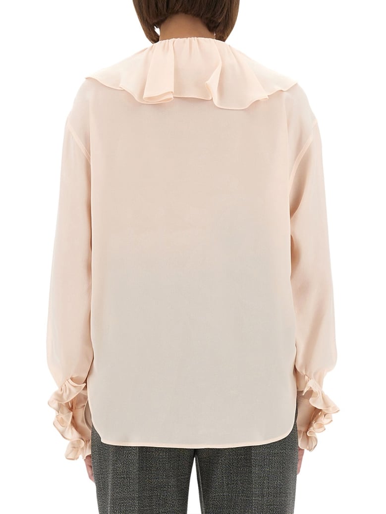 shirt with ruffles by Selfnex